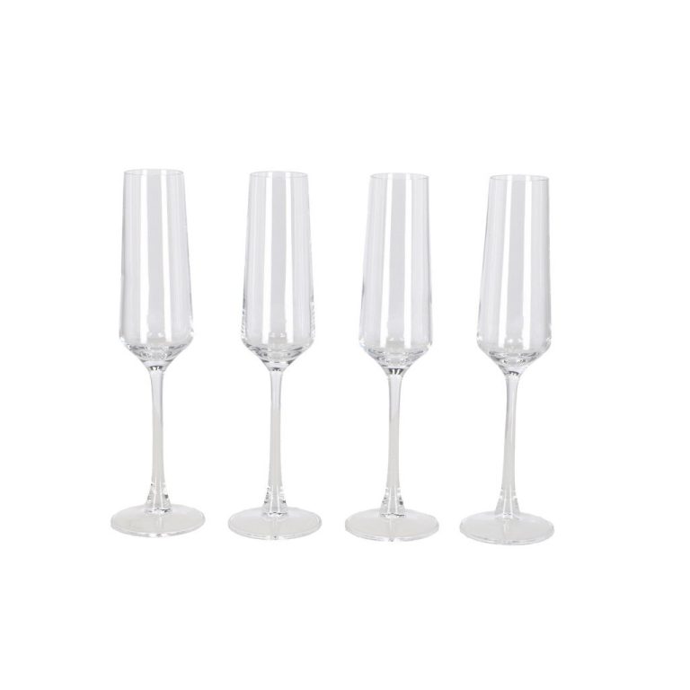 Daily Home Champagneglazen 190 ml 4 Stuks Transparant | Kopen bij Flickmyhouse