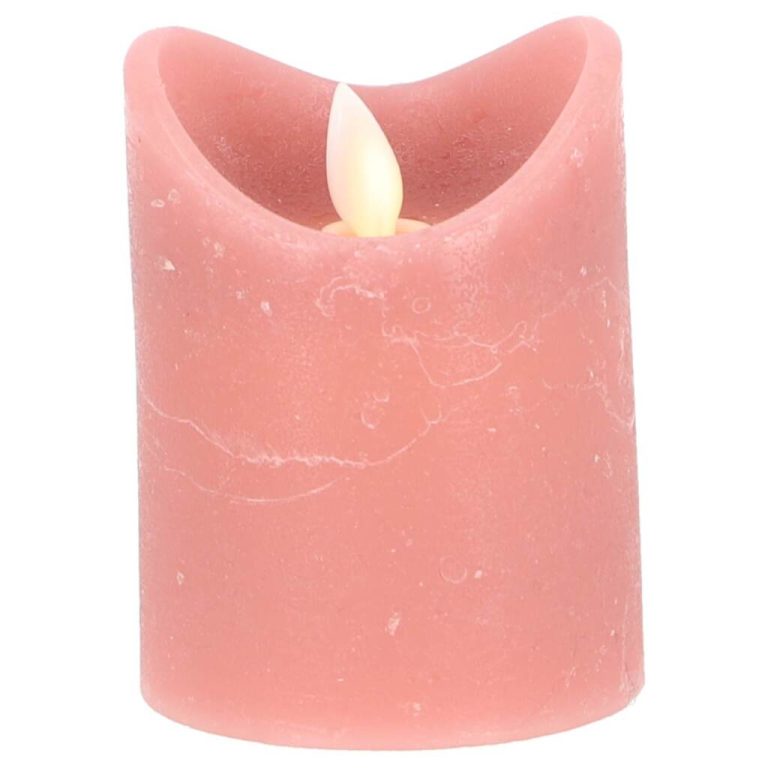 Daily Home LED Kaars 7.5x10 cm Roze | Kopen bij Flickmyhouse