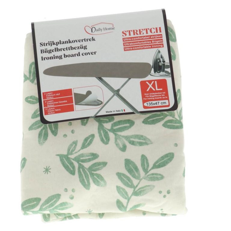 Daily Home Strijkhoes Stretch XL 135x47 cm Groen/Wit | Kopen bij Flickmyhouse