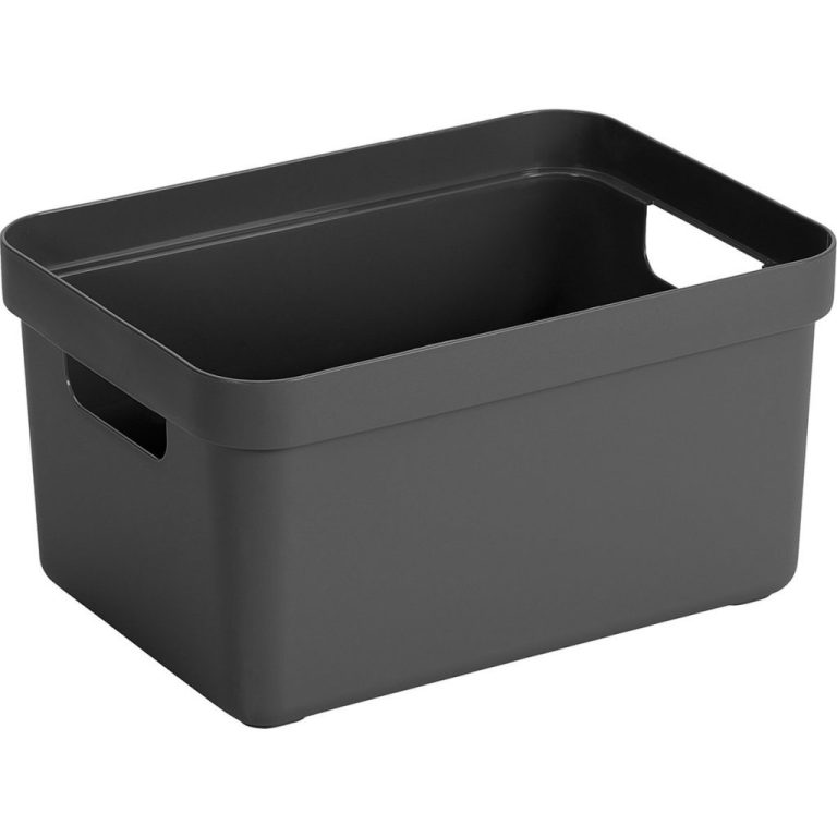 Sunware Sigma Home Opbergbox 13L 35x24.6x18.3 cm Antraciet | Kopen bij Flickmyhouse