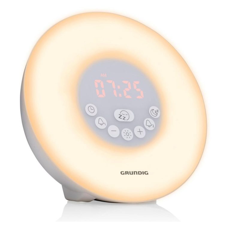 Grundig Wake-Up Light Wekker Wit | Kopen bij Flickmyhouse