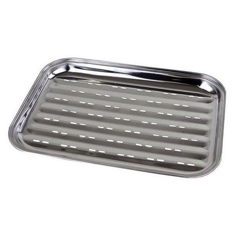 BBQ Grill Tray 34.5x24.5x2.7 cm RVS | Kopen bij Flickmyhouse