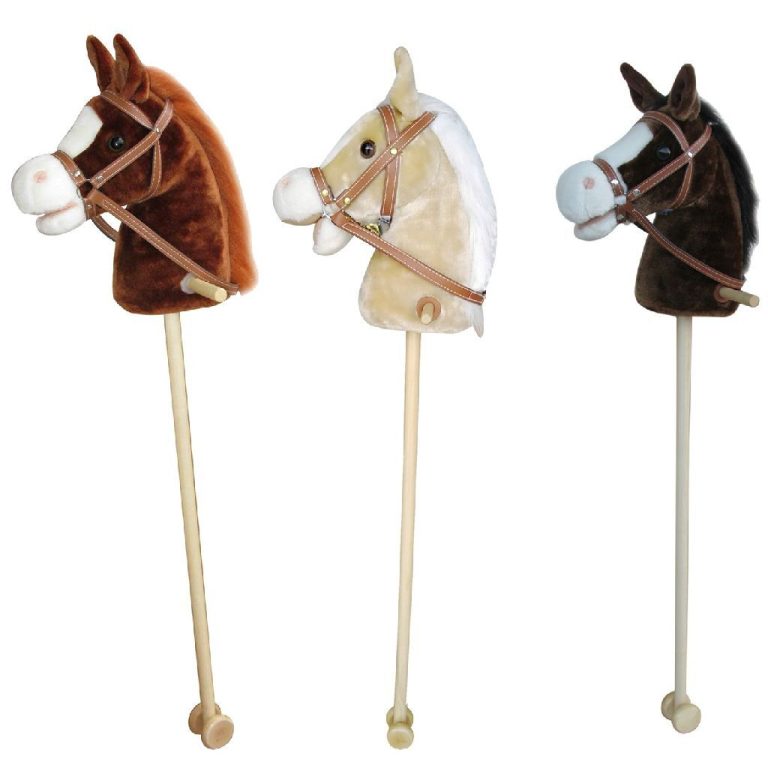 Pluchen Stokpaard met Geluid 97 cm Assorti | Kopen bij Flickmyhouse