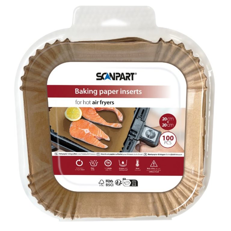Scanpart Airfryerpapier 20x20 cm 100 Stuks | Kopen bij Flickmyhouse