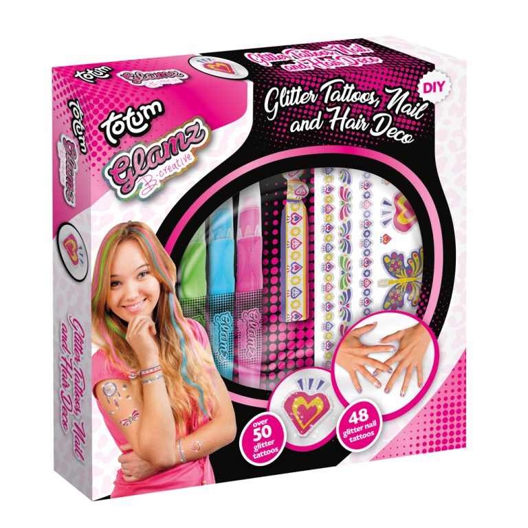Totum Glamz Glitter Tattoos Nagel- en Haar Decoratieset | Kopen bij Flickmyhouse