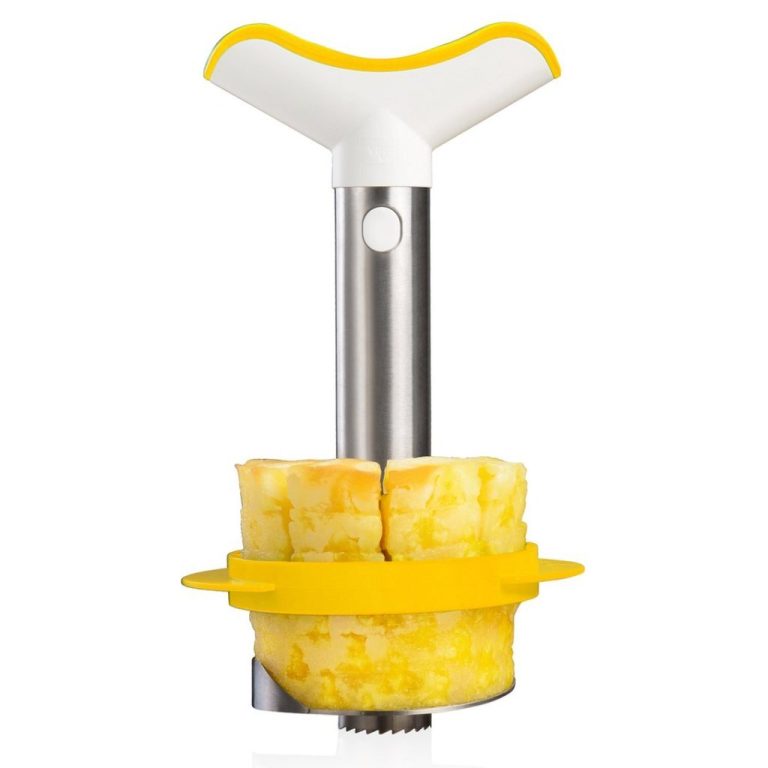 Vacuvin Ananassnijder RVS/Wit/Geel | Kopen bij Flickmyhouse