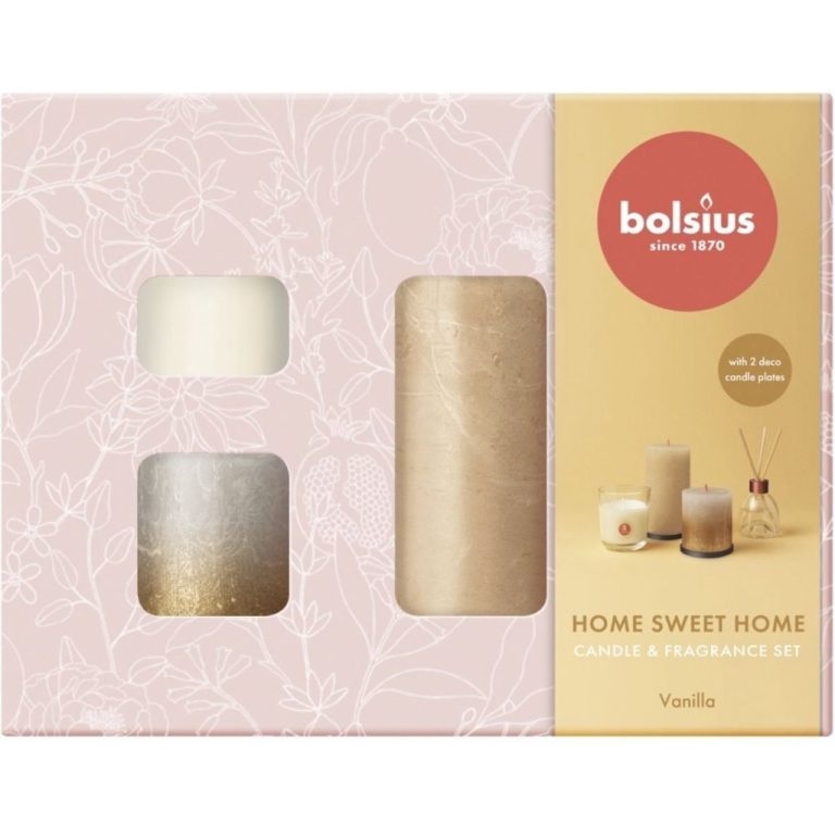 Bolsius Giftset Home Sweet Home Vanille 6-delig | Kopen bij Flickmyhouse