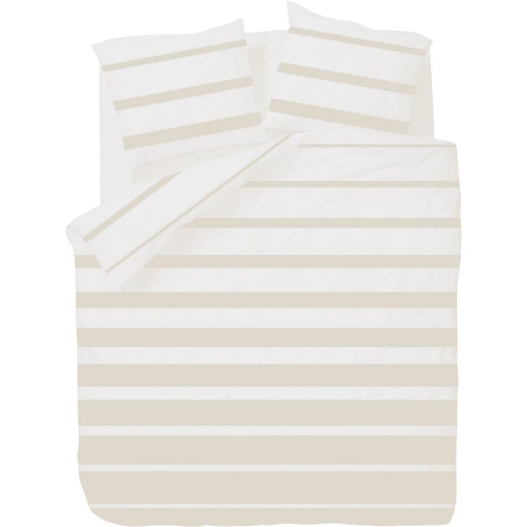 Ten Cate Dekbedovertrek Celia Summer Sand 240x200-220 cm Katoen/Wit/Zand | Kopen bij Flickmyhouse