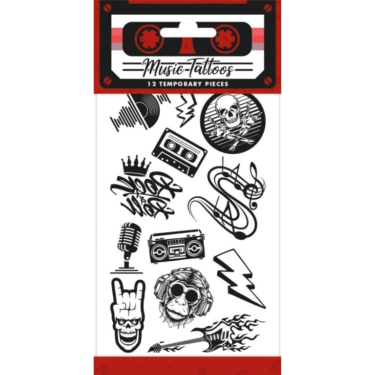 Rock Muziek Tattoos | Kopen bij Flickmyhouse