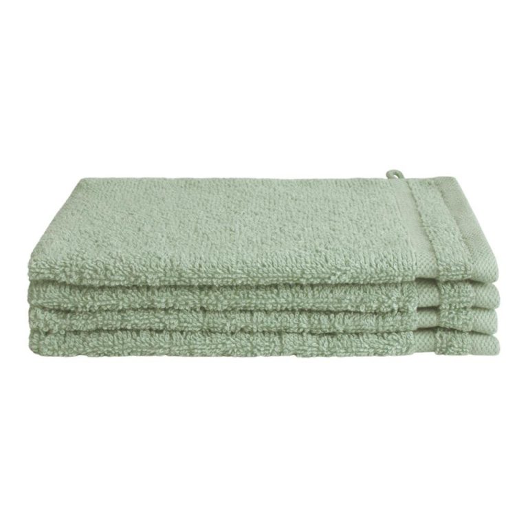 Byrklund Washandjes 16x21 cm 4 Stuks Jade/Katoen | Kopen bij Flickmyhouse