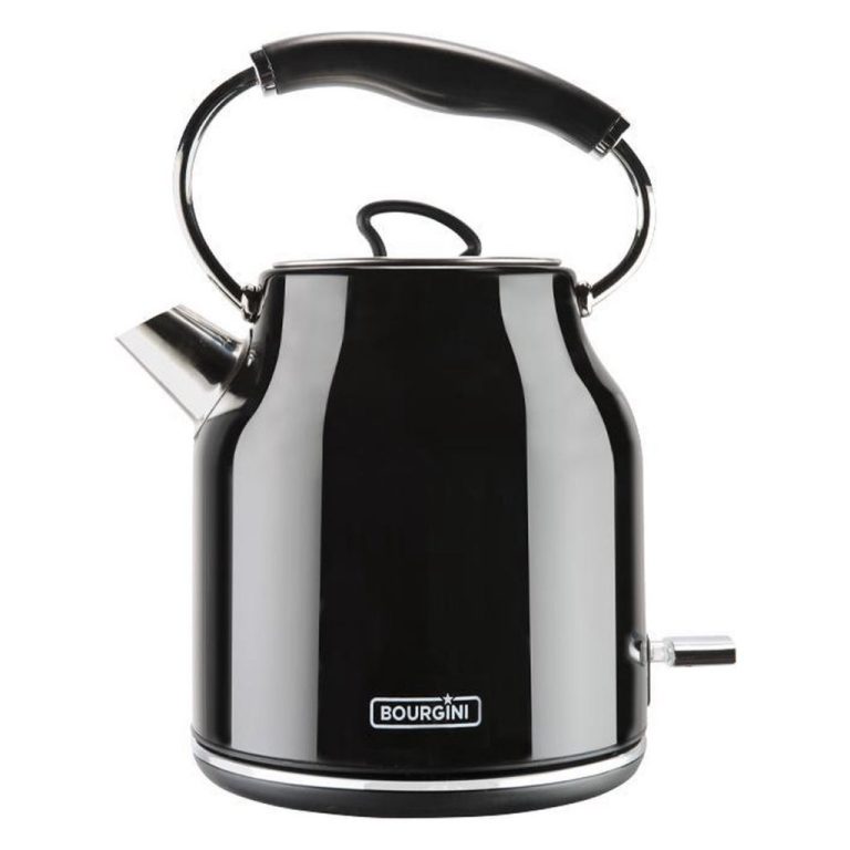 Bourgini Retro Waterkoker 1.7L 2200W Zwart | Kopen bij Flickmyhouse