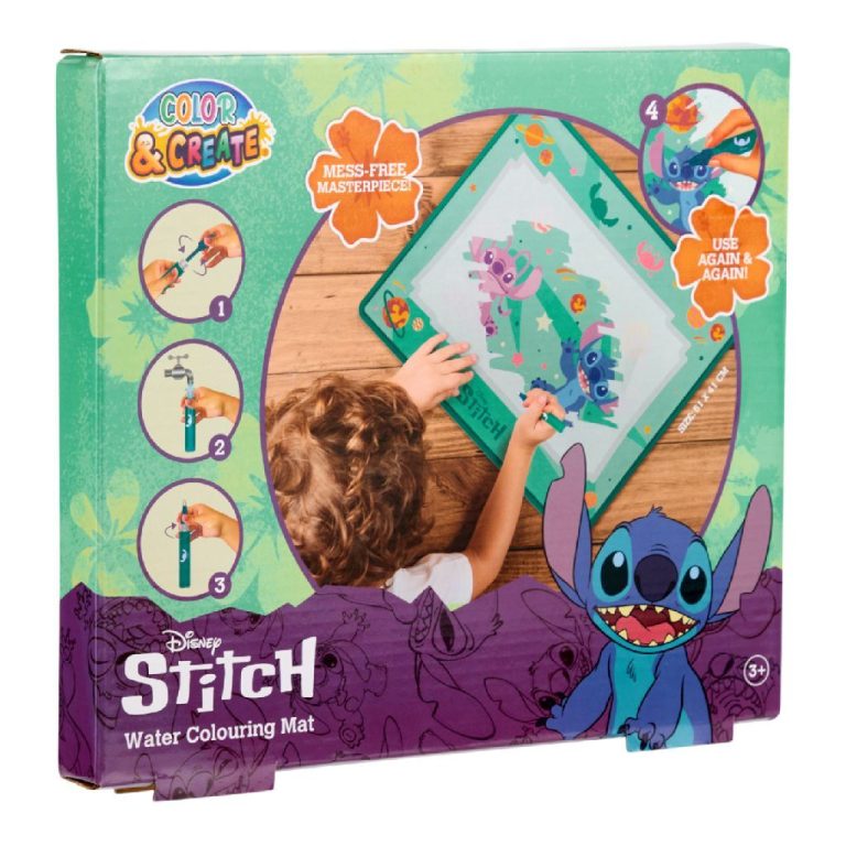 Disney Stitch Aqua Colouring Playmat | Kopen bij Flickmyhouse
