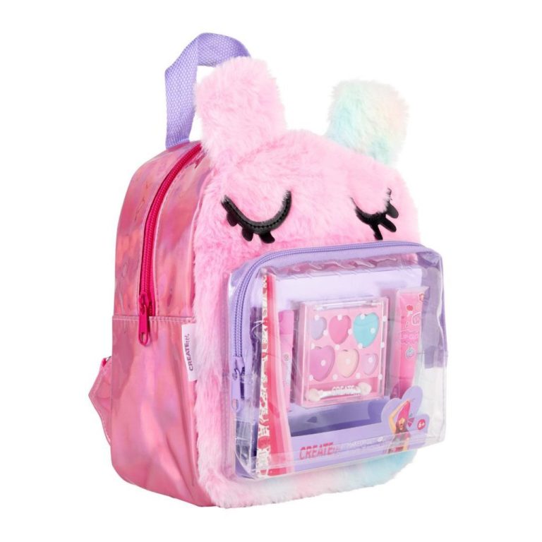 Create It Make-Up Set in Fluffy Rugtas Paars/Roze | Kopen bij Flickmyhouse