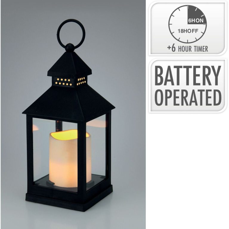 Lantaarn Met Led Kaars 23Cm | Kopen bij Flickmyhouse