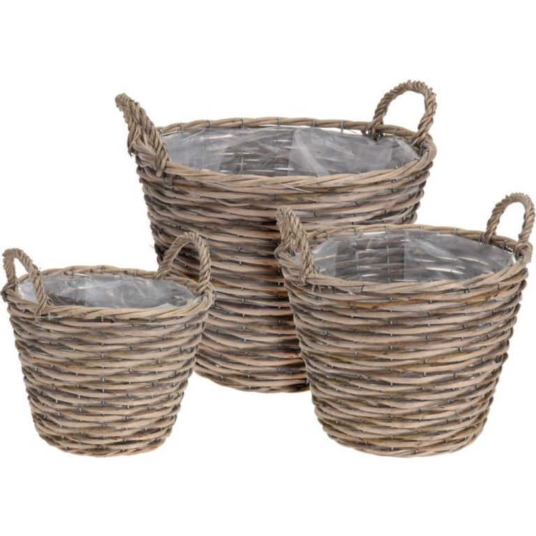 Plantenmanden Rond Wilgen 3 Stuks | Kopen bij Flickmyhouse