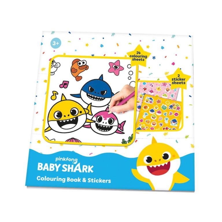 Baby Shark Kleur-Stickerboek | Kopen bij Flickmyhouse