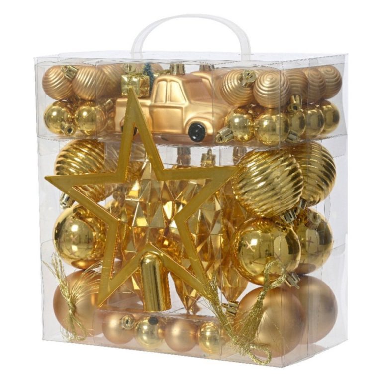 Decoris Kerstboom Decoratie 67-delig Goud | Kopen bij Flickmyhouse