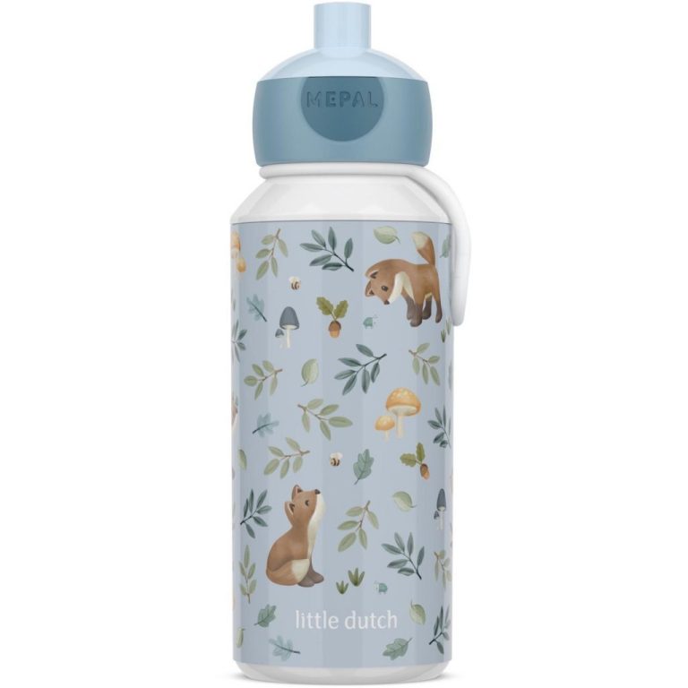 Mepal Pop-Up Drinkfles Little Dutch Forest Friends 400 ml Blauw | Kopen bij Flickmyhouse
