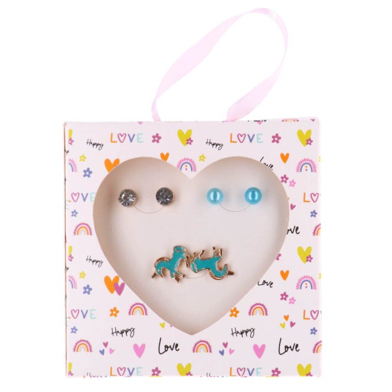 Happy Love Earring Set Blue Horses Set 6-delig | Kopen bij Flickmyhouse