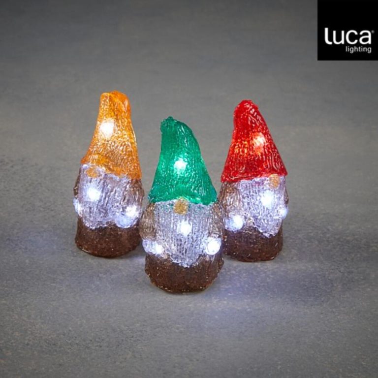Luca Lighting Decoratie LED Kabouter + Timer Assorti | Kopen bij Flickmyhouse