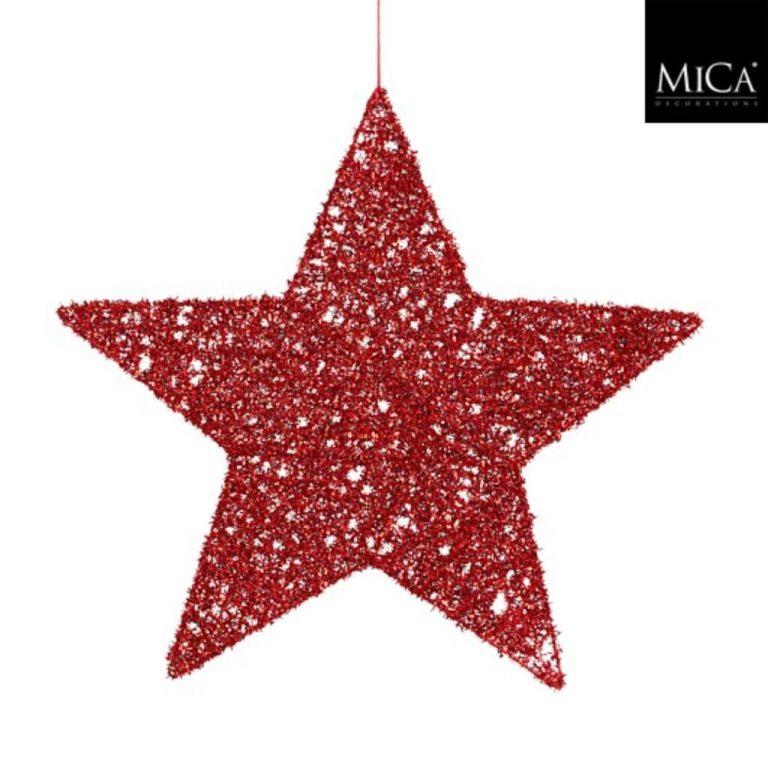 Mica Decorations Ster 40 cm Rood | Kopen bij Flickmyhouse