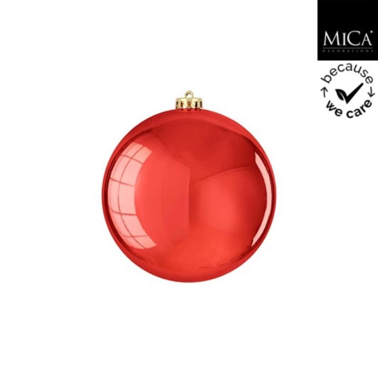 Mica Decorations Kerstbal Onbreekbaar 15 cm Rood | Kopen bij Flickmyhouse