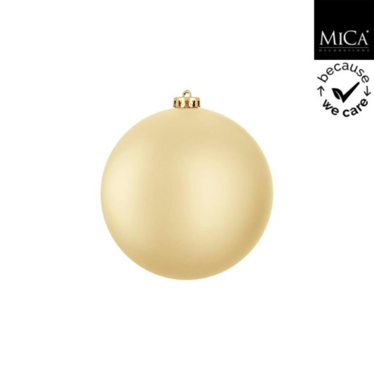Mica Decorations Kerstbal Onbreekbaar 15 cm Mat Goud | Kopen bij Flickmyhouse