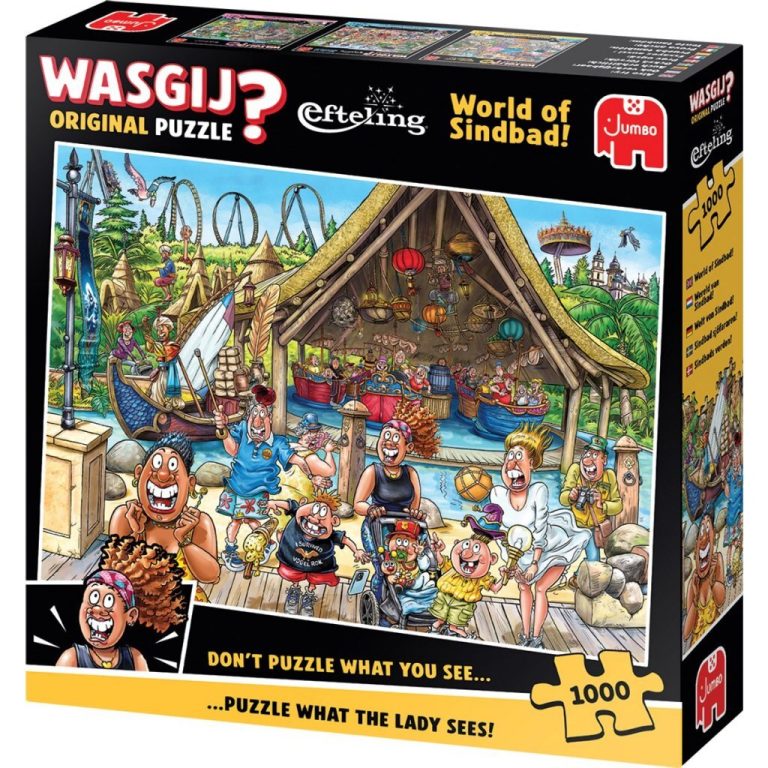 Jumbo Puzzel Wasgij Original De Wereld van Sindbad! 1000 Stukjes | Kopen bij Flickmyhouse