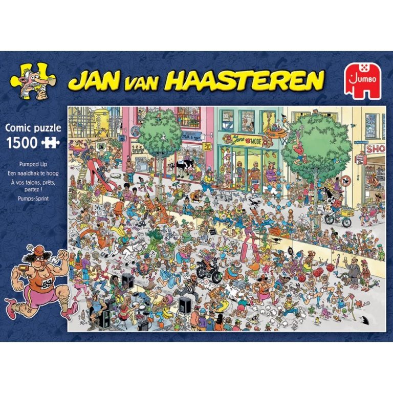 Jumbo Puzzel Jan Van Haasteren Een Naaldhak te Hoog 1500 Stukjes | Kopen bij Flickmyhouse