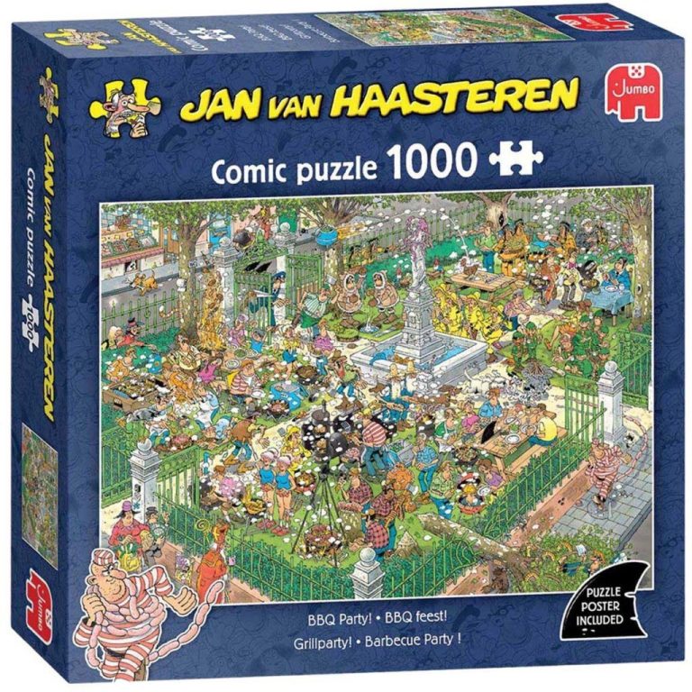 Jumbo Jan van Haasteren Puzzel BBQ Feest! 1000 Stukjes + Poster | Kopen bij Flickmyhouse