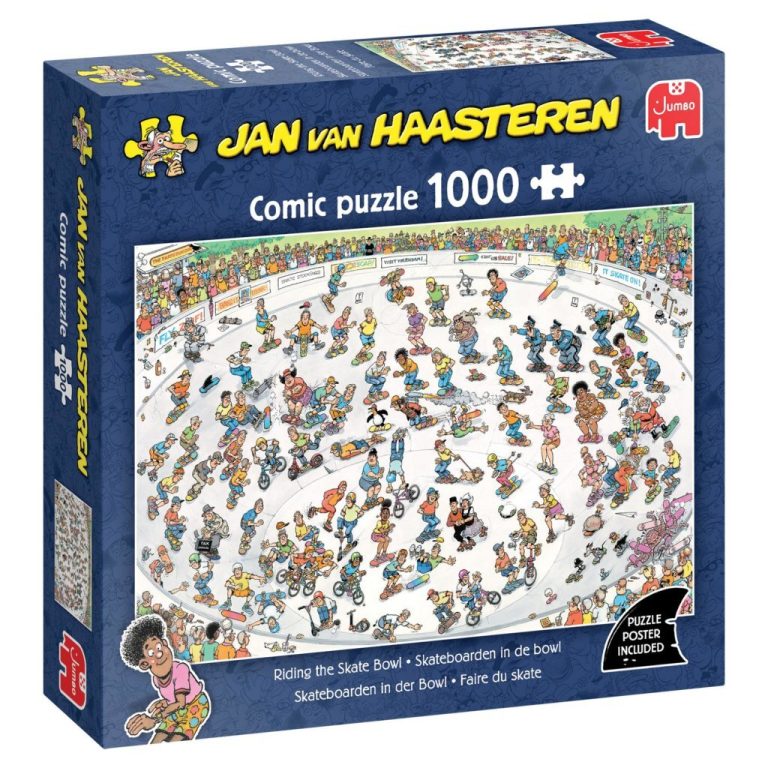 Jumbo Jan Van Haasteren Puzzel Skateboarden In De Bowl 1000 Stukjes + Poster | Kopen bij Flickmyhouse