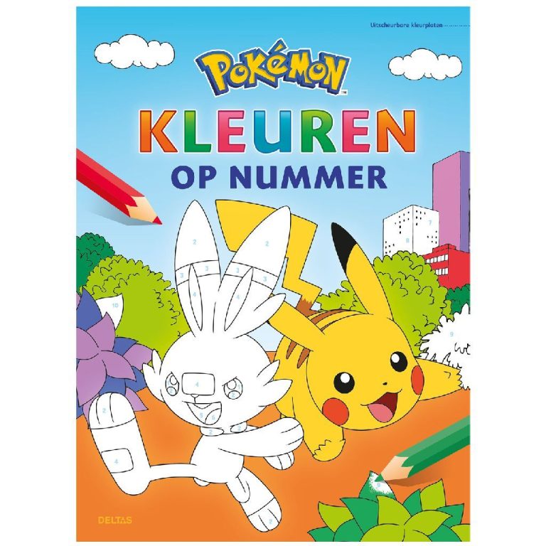 Deltas Kleurboek Pok&eacute;mon Kleuren op Nummer | Kopen bij Flickmyhouse