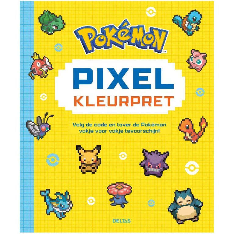 Deltas Kleurpret Pok&eacute;mon Pixel | Kopen bij Flickmyhouse