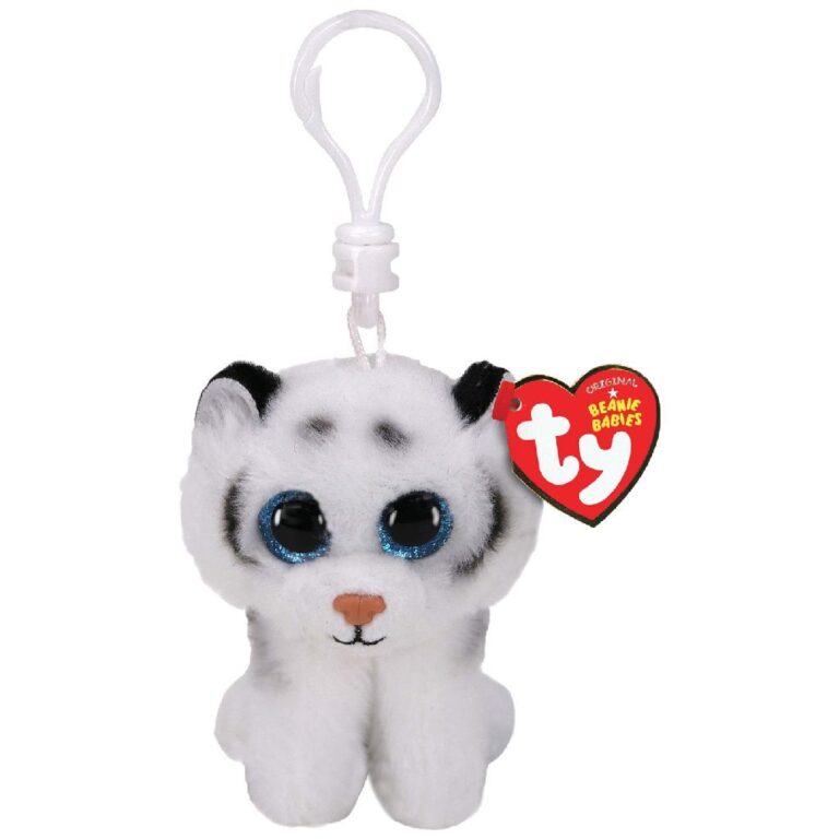 TY Beanie Babies Clip Tijgerknuffel Tundra 7 cm | Kopen bij Flickmyhouse