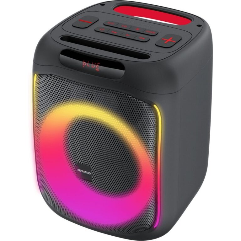 Kenwood AS-P200BT Portable Soundsystem + Licht Zwart/Rood | Kopen bij Flickmyhouse