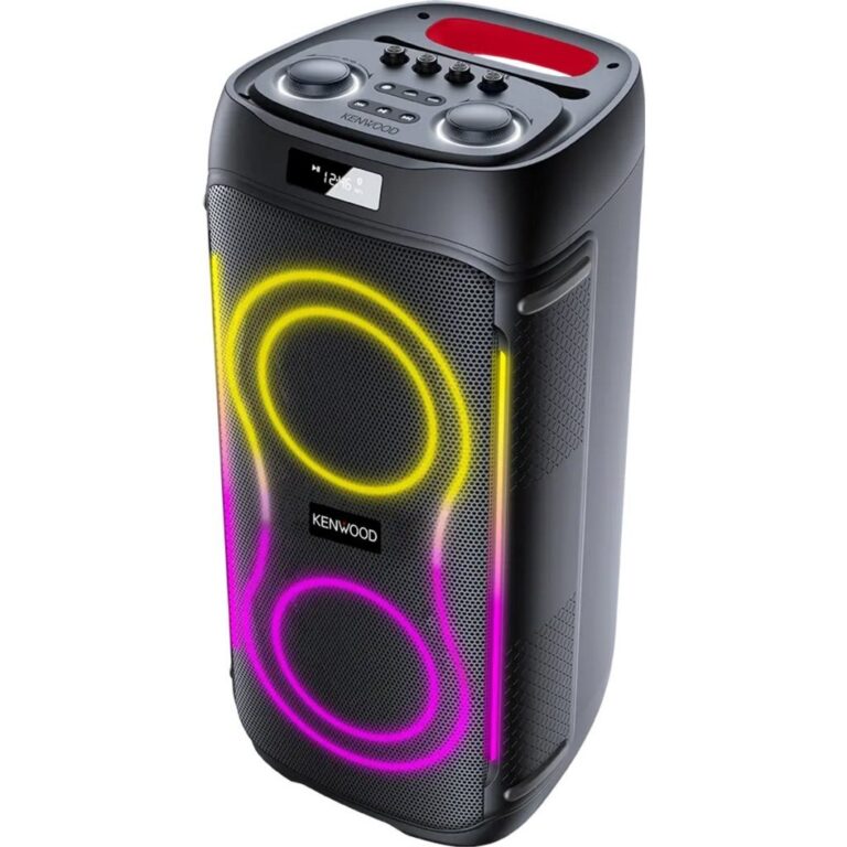 Kenwood AS-P400BT Portable Soundsystem + Licht Zwart/Rood | Kopen bij Flickmyhouse