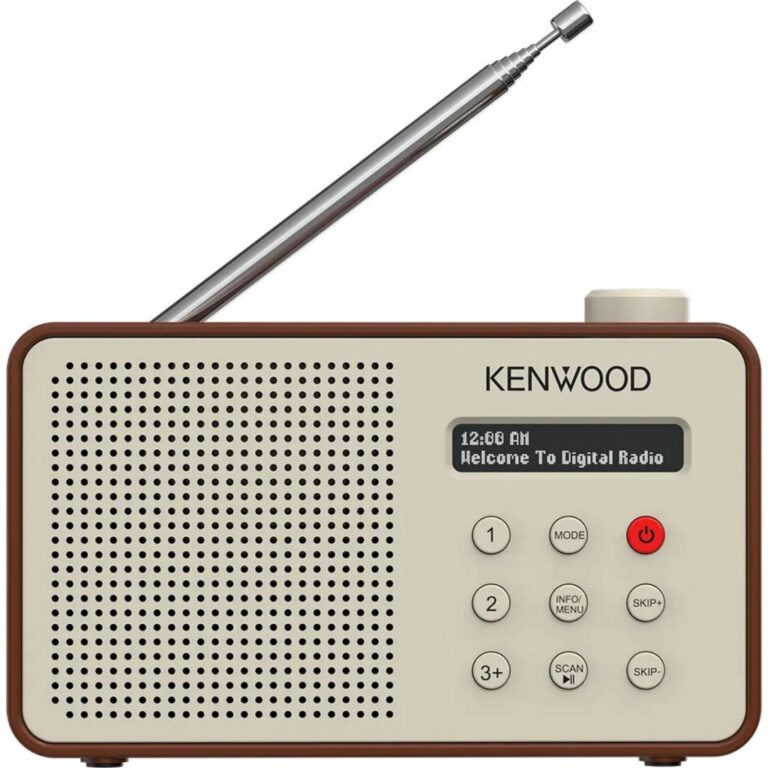 Kenwood CR-M25DAB-T Draagbare DAB+ Radio Beige/Bruin | Kopen bij Flickmyhouse