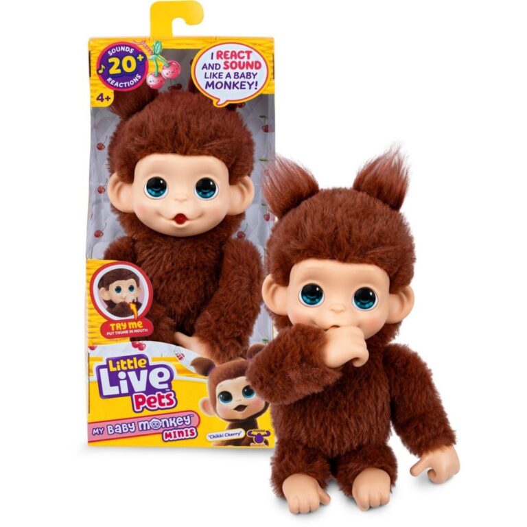 Little Live Pets My Baby Mini Monkey Cherri + Geluid | Kopen bij Flickmyhouse