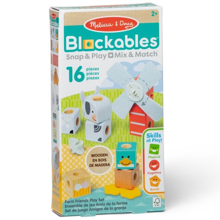 Melissa & Doug Blockables Boerderijdieren | Kopen bij Flickmyhouse