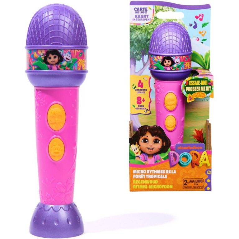 Dora Microfoon + Geluid Paars/Roze | Kopen bij Flickmyhouse