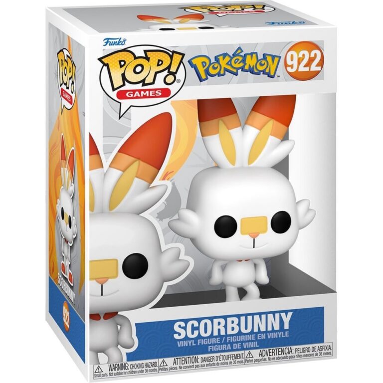 Funko Pop! 922 Pok&eacute;mon Scorbunny | Kopen bij Flickmyhouse