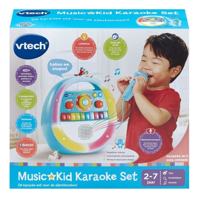 VTech Kleuter MusicKid Karaoke Set + Licht en Geluid | Kopen bij Flickmyhouse