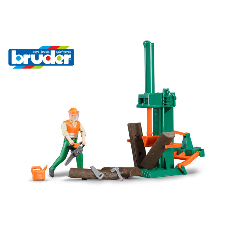 Bruder 62650 Bworld Boomkliever met Figuur en Boomstammen + Accessoires | Kopen bij Flickmyhouse