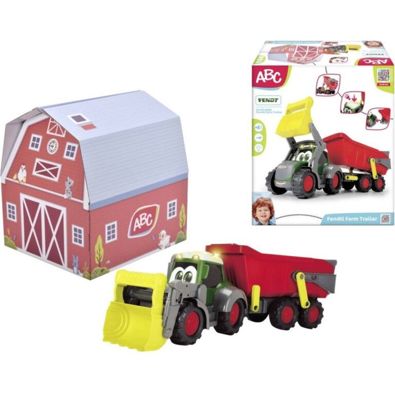 Dickie Toys ABC Fendt Tractor + Trailer + Licht en Geluid | Kopen bij Flickmyhouse