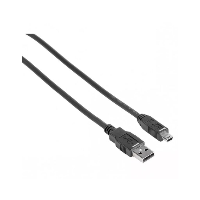 Hama USB A-Mini USB B Kabel 180 cm Zwart | Kopen bij Flickmyhouse