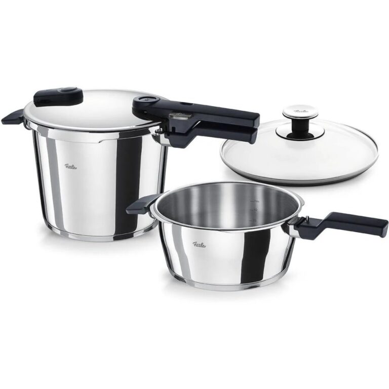 Fissler Vitaquick Hogedrukpannen met Glazen Deksel 3.5+6L RVS | Kopen bij Flickmyhouse