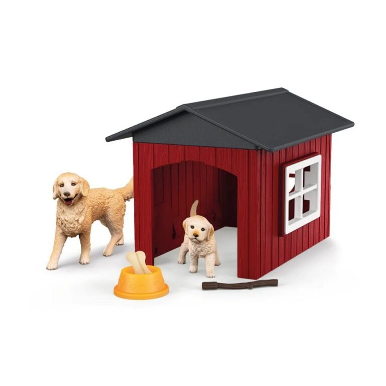 Schleich Hondenhok met Golden Retrievers | Kopen bij Flickmyhouse