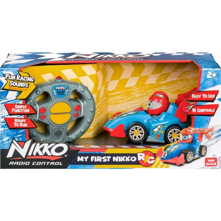 Nikko RC My First Little Racer 1:20 + Geluid Blauw/Rood | Kopen bij Flickmyhouse