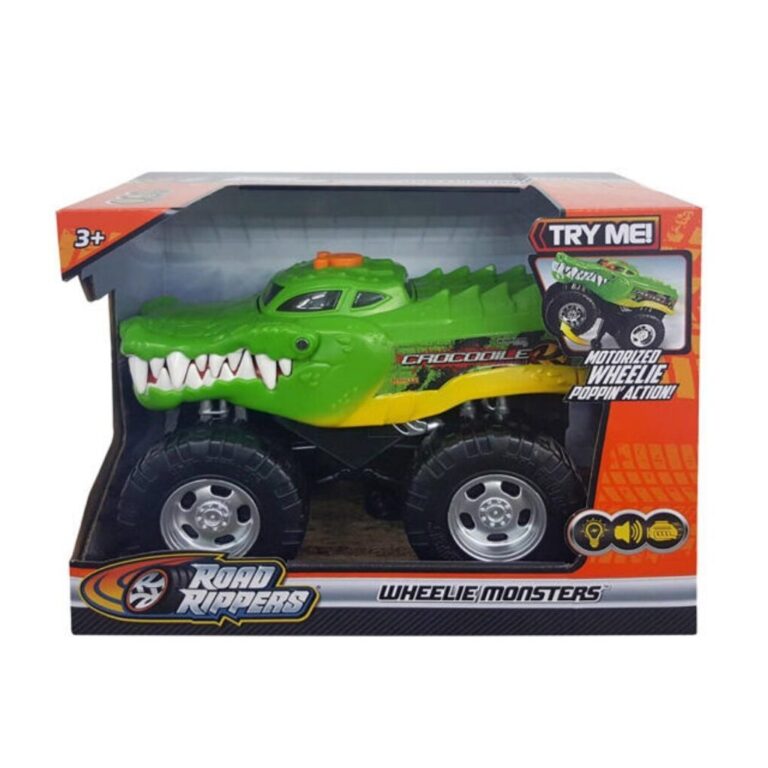Road Rippers Wheelie Monster Krokodil + Licht en Geluid | Kopen bij Flickmyhouse