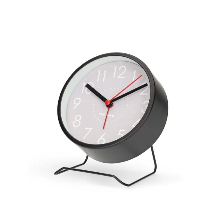 Nedis Analoge Bureauwekker Zwart | Kopen bij Flickmyhouse
